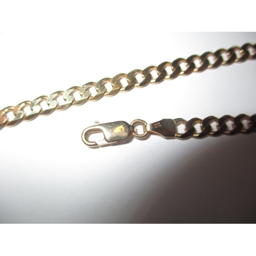 76 - A vintage 9ct yellow gold curb link necklace chain, approx. linear length 60cm, in useable pre-owned... 