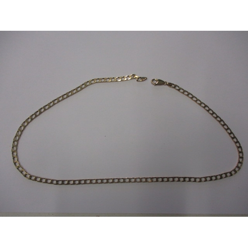 77 - A vintage 9ct yellow gold necklace chain, approx. linear length 50cm, in useable pre-owned condition... 