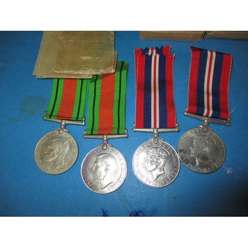 241 - A WWI medal to P.O. 3171/S. A S Summers PTE R.M and assorted WWII medals and papers