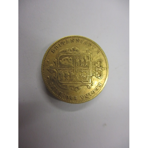 143 - A Victorian gold half sovereign dated 1848, a circulated coin with fine definition of features