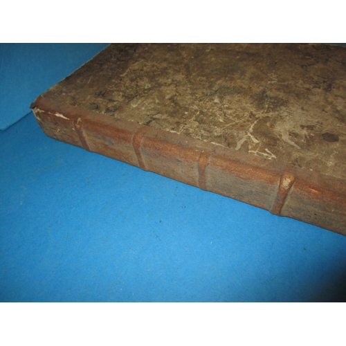 287 - The anatomy of a horse Andrew Snape 1683, a well used book with damages to some pages