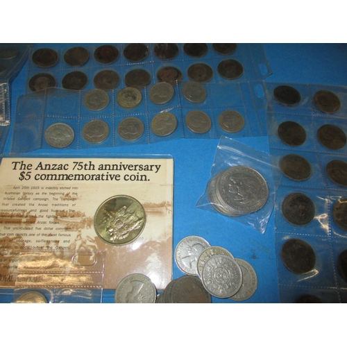 177 - A parcel of vintage coins, to include some silver and part-silver examples, all in circulated condit... 