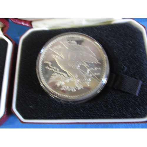 175 - Five Vintage silver collectors coins, all in original presentation boxes, to include 1976 Concorde a... 