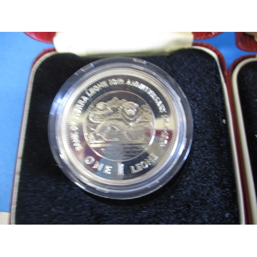 175 - Five Vintage silver collectors coins, all in original presentation boxes, to include 1976 Concorde a... 