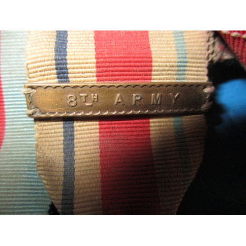 242 - WWII Royal Engineers medal group to include MBE, with photos and badges, all in used condition