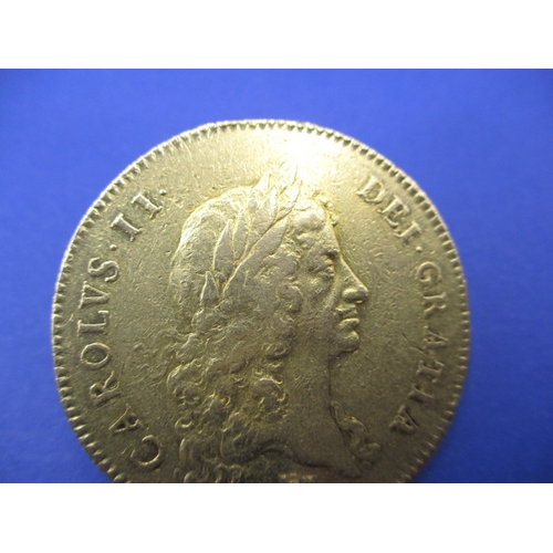 162 - A Charles II gold 5 Guinea coin dated 1670, approx. weight 41.65g, approx. diameter 36.3mm, a circul... 