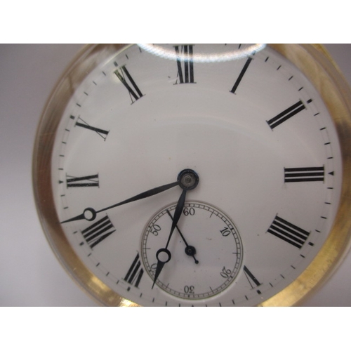 97 - A vintage 18ct gold cased quarter repeating pocket watch, in working order. Recently serviced, with ... 