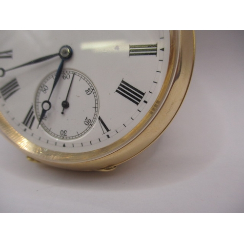 97 - A vintage 18ct gold cased quarter repeating pocket watch, in working order. Recently serviced, with ... 