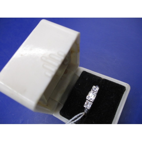 24 - An Art Deco 18ct gold and platinum 3 stone diamond ring, approx. ring size ‘N+’, approx. weight 2.8g... 