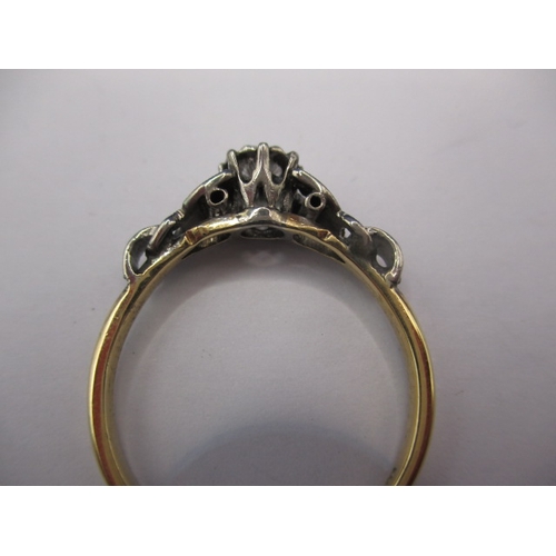 28 - An antique 18ct gold platinum and diamond ring, approx. ring size ‘T’, approx. weight 3.4g in good u... 