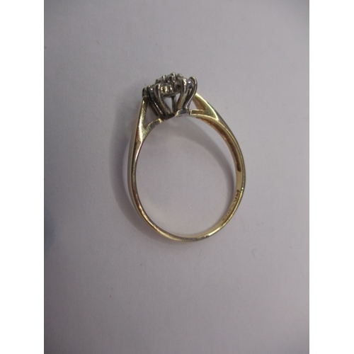 30 - A 14k gold and diamond dress ring, approx. ring size ‘O’, approx. weight 2.47g, in good pre-owned co... 