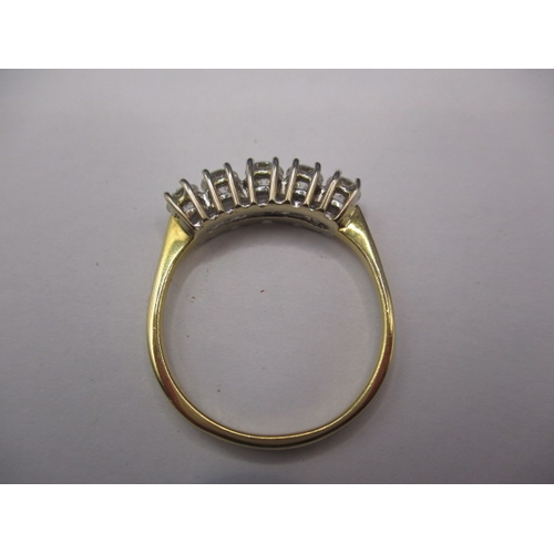 37 - A vintage 18ct yellow gold 5 stone diamond ring, approx. ring size ‘O’, approx. weight 2.8g in good ... 