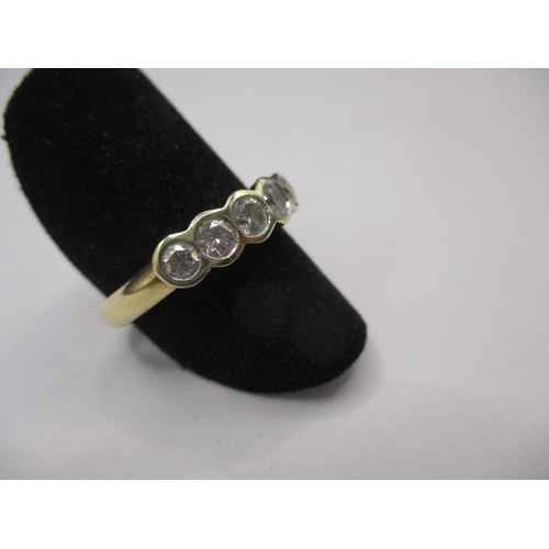 38 - A vintage 18ct yellow gold 5 stone diamond ring, approx. ring size ‘M’, approx. weight 3.87g in good... 