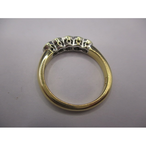 38 - A vintage 18ct yellow gold 5 stone diamond ring, approx. ring size ‘M’, approx. weight 3.87g in good... 