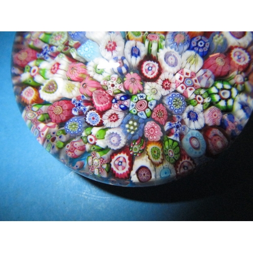 274 - A vintage Clichy millefiori glass paperweight, approx. diameter 6.5cm, pre-owned and having a very s... 