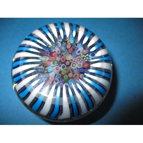 274 - A vintage Clichy millefiori glass paperweight, approx. diameter 6.5cm, pre-owned and having a very s... 