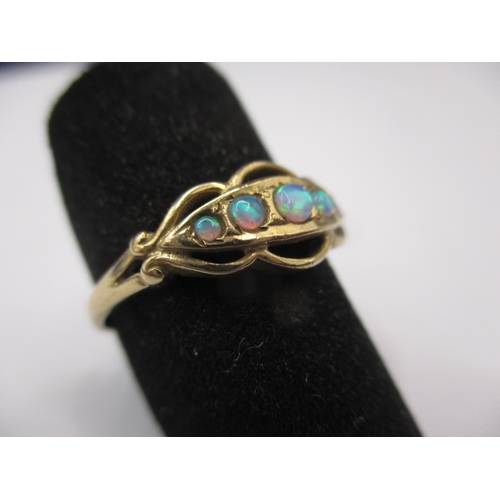 41 - A vintage 9ct yellow gold opal ring, approx. ring size ‘P’, approx. weight 1.83g, in good useable pr... 