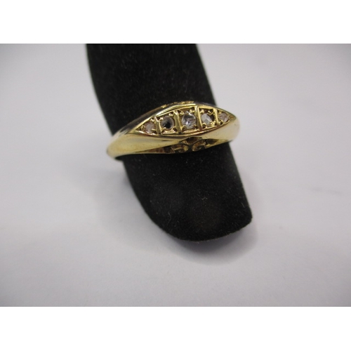 43 - A vintage 18ct yellow gold and diamond ring, approx. ring size ‘M’, approx. weight 2.4g in useable p... 