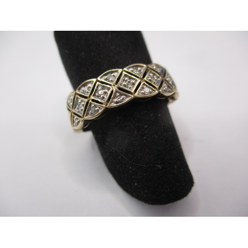 46 - A vintage 9ct yellow gold and diamond dress ring, approx. ring size ‘K’, approx. weight 1.82g in use... 