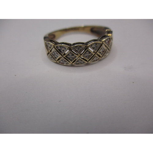 46 - A vintage 9ct yellow gold and diamond dress ring, approx. ring size ‘K’, approx. weight 1.82g in use... 