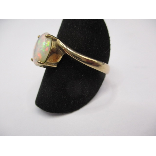 48 - A vintage 9ct yellow gold and opal dress ring, approx. ring size ‘V+’ approx. weight 4.5g in useable... 