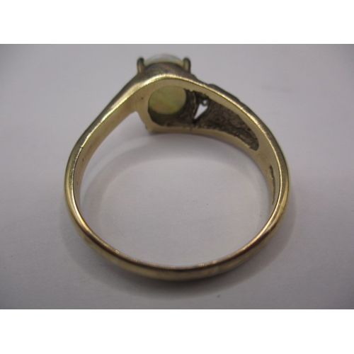 48 - A vintage 9ct yellow gold and opal dress ring, approx. ring size ‘V+’ approx. weight 4.5g in useable... 