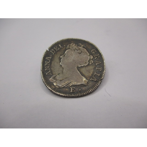 165 - A Queen Anne shilling dated 1708, a circulated coin with very fine definition of features