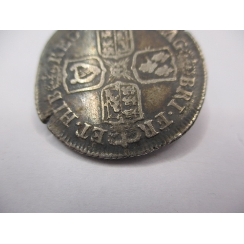 165 - A Queen Anne shilling dated 1708, a circulated coin with very fine definition of features