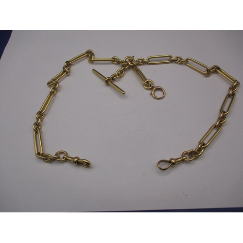 94 - An antique 18ct yellow gold Albert chain, approx. linear length 47cm, approx. weight 98.5g, in good ... 