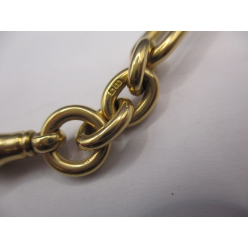 94 - An antique 18ct yellow gold Albert chain, approx. linear length 47cm, approx. weight 98.5g, in good ... 