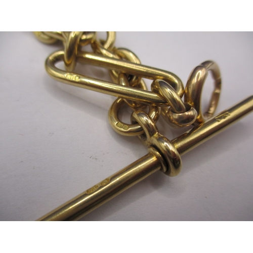 94 - An antique 18ct yellow gold Albert chain, approx. linear length 47cm, approx. weight 98.5g, in good ... 