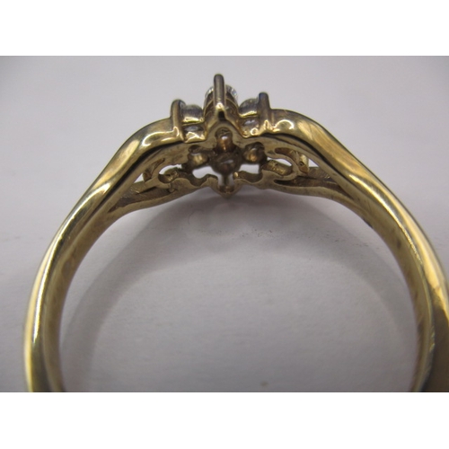 17 - A 9ct yellow gold dress ring, approx. ring size ‘N’, approx. weight 2.2g in good useable pre-owned c... 