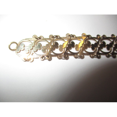 86 - A 9ct yellow gold bracelet, approx. linear length 17cm ,approx. weight 6.6g in useable pre-owned con... 