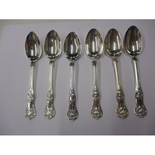 196 - Six antique sterling silver tea spoons, approx. parcel weight 113g in good pre-owned condition with ... 