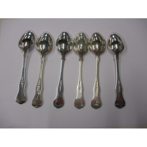 196 - Six antique sterling silver tea spoons, approx. parcel weight 113g in good pre-owned condition with ... 