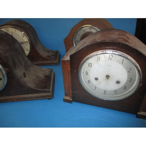 27 - 4 Vintage mantle clocks, all in need of restoration