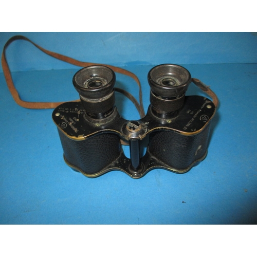 34 - A pair of military binoculars by Watson & Sons, dated 1913, in useable pre-owned condition with late... 