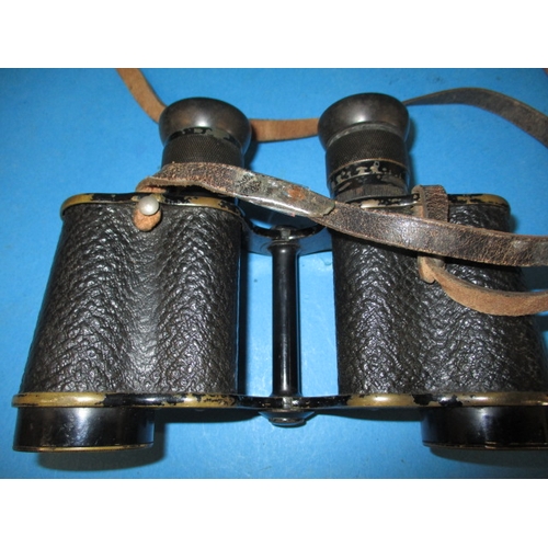 34 - A pair of military binoculars by Watson & Sons, dated 1913, in useable pre-owned condition with late... 