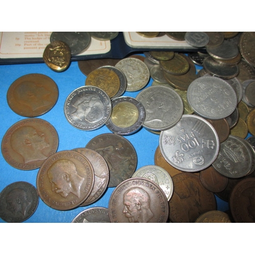 37 - A parcel of vintage world coins, to include some part-silver examples, all in circulated condition