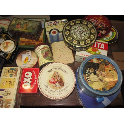 59 - A quantity of collectable tins, various sizes and dates, all in used condition