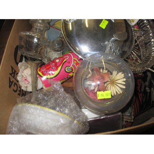 81 - A very large quantity of general clearance items, to include ceramics, cutlery and pictures, all in ... 