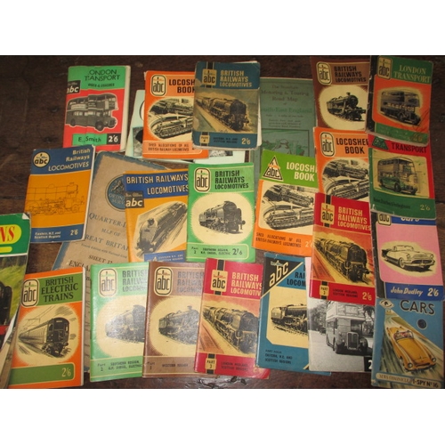 87 - A quantity of vintage railway and other booklets, most ABC spotter books, all in used condition