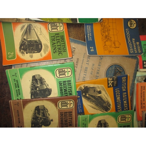 87 - A quantity of vintage railway and other booklets, most ABC spotter books, all in used condition