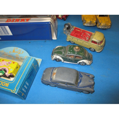 91 - A parcel of vintage model vehicles, to include die-cast and tin-plate, all in used condition