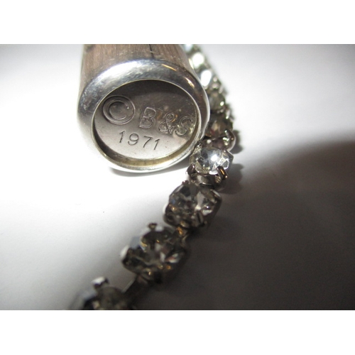 97 - A silver bracelet, approx. weight 25.5g and a costume jewellery necklace, in useable pre-owned condi... 