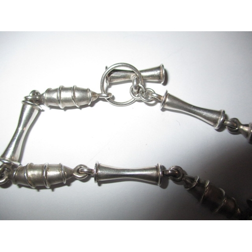 97 - A silver bracelet, approx. weight 25.5g and a costume jewellery necklace, in useable pre-owned condi... 