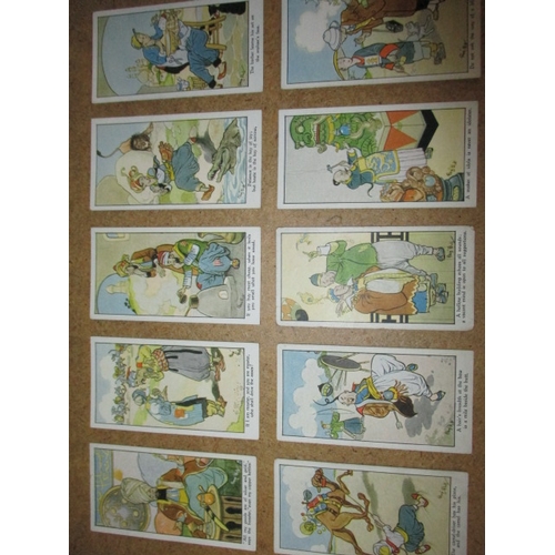 120 - A full set of 25 W.A. & A.C. Churchman cigarette cards of Eastern Proverbs in later glazed frame