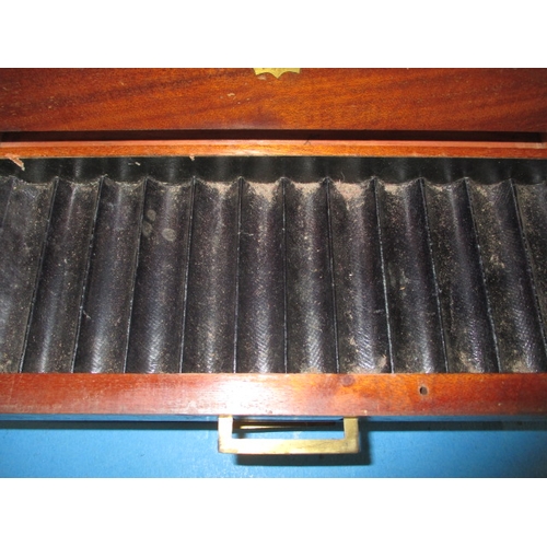 128 - An antique homeopathic chemist box, no contents and would benefit from light restoration