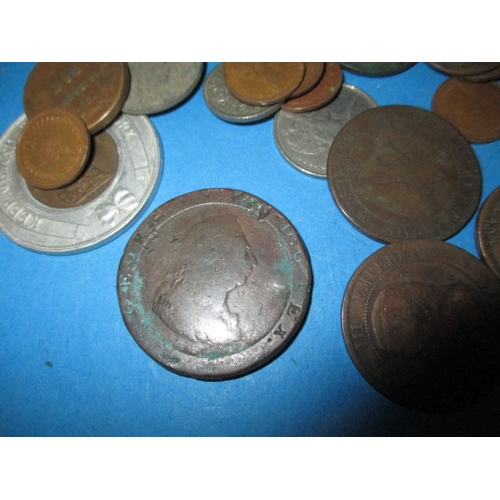 140 - A parcel of Georgian and later coins, all in circulated condition