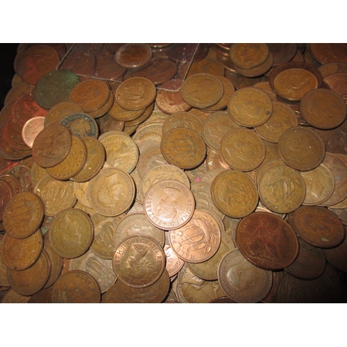 148 - A parcel of vintage coins, to include some silver and part-silver examples, housed in a 3 drawer car... 